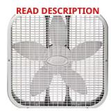 20 in. 3-Speed White Box Fan