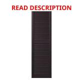 Open Louvered Shutters - Dark Berry (Pair)