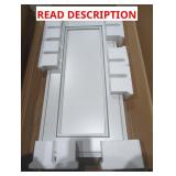 26-5/8" x 12-5/8" White Cabinet Door Panel