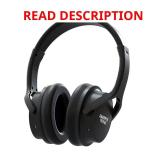 Wireless TV Headphones in Black