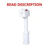 Postal Pro Mailbox & Post Kit, White