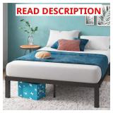 Luis Quick Lock 14" Metal Platform Bed Queen