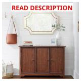 Bradstone 3-Door Walnut Wood Storage Console