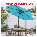 7.5 ft Crank & Tilt Patio Umbrella, Lake Blue