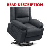 Gray Fabric Swivel Rocker Recliner Box 1
