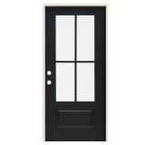 36x80 RH 4 Lite Glass Fiberglass Front Door