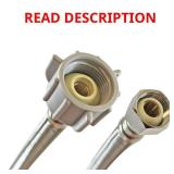 Fluidmaster 1/2 to 7/8 in Stainless Toilet Line