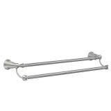 Banbury 24 in. Double Towel Bar, Nickel
