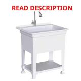 30 in. Freestanding Laundry Sink with Faucet