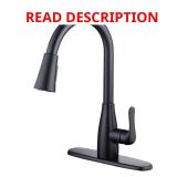 McKenna Matte Black Pull-Down Kitchen Faucet