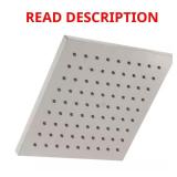 Modern 1-Spray 8" Rain Shower Head, NiBrushed