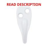 6-Pack 1-13/16 in. Zinc White Hook 35 lb Cap