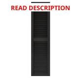 (3) Builders Edge 60-in Black Shutter 2pk