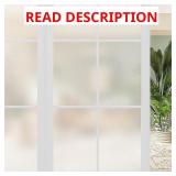 Frosted Privacy Window Film 35.4x98 in