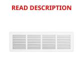 24 in. x 6 in. Steel Return Air Grille White