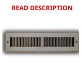 2 in. x 12 in. 2-Way Floor Grille Brown