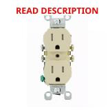 15A 125V Tamper-Resistant Duplex Outlet