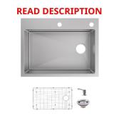 Tight Radius 30" Drop-In Sink, 18GA
