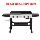 Black 4-Burner Portable Grill & Griddle