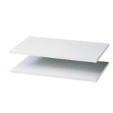 Easy Track 24 in. White Wood Shelf