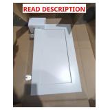 White Cabinet Panel Door 20.5" x 11-3/4"