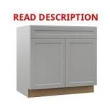 Hampton Bay Melvern 36"W x 24"D Cabinet **HAS DAM