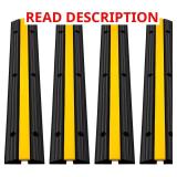 1-Channel Rubber Cable Protector 4-Piece