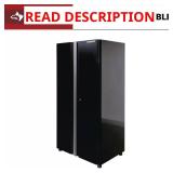 Husky 24-Gauge 2-Shelf Steel Cabinet Black