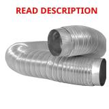 4 in. x 6 ft. Heavy Duty Aluminum Duct