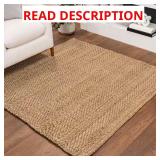 Espina Hand Woven Jute Rug 6 ft Square