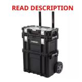 22 in. Connect Rolling System Plastic Tool Box