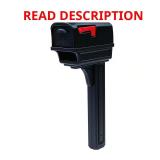 Gentry Black Mailbox & Post Combo (Medium)
