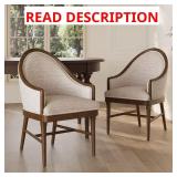 Littell Beige Upholstered Dining Chairs (2)