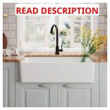 Feast White Ceramic Farmhouse Sink