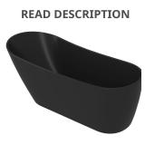 67 in. Bathtub - Flat Bottom Tub WHITE