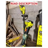 Ryobi weed eater and blower lot