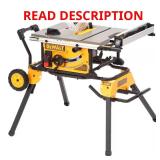 15 Amp Corded 10 in Table Saw with Stand