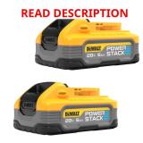 DeWalt 20V MAX POWERSTACK Battery 2pc