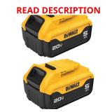 DeWalt 20V MAX DCB205-2 5Ah Battery 2pc