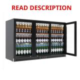 11 cu. ft. Glass Door Back Bar Fridge handles on