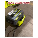 Ryobi 4 ah 40 v battery and charger not tested