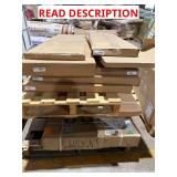 Misc cabinet and shower door skid lot