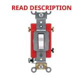 15/20 Amp 3-Way Industrial Toggle Switch, White