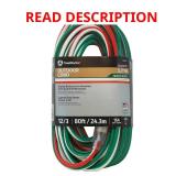 80 ft 12/3 SJTW Outdoor Extension Cord