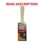 2 in. White China Bristle Flat Stain Brush