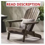 Gray Acacia Wood Adjustable Chaise Lounge