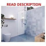 Vela 36 in. W x 78 in. H Shower Door, Chrome