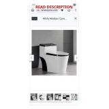 White Mordern Ceramic One Piece Toilet