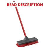10.5 in. Floor Scrub Brush with Steel Handle