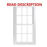 70 Series White Double Hung Window with Grids